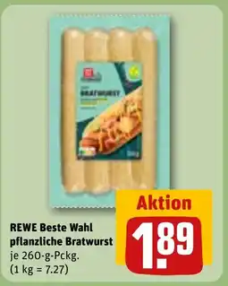 REWE DE REWE Beste Wahl pflanzliche Bratwurst tilbud