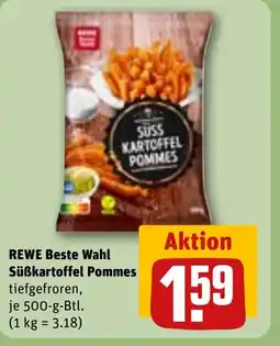 REWE DE REWE Beste Wahl Süßkartoffel Pommes tilbud