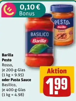 REWE DE Barilla Pesto oder Pasta Sauce tilbud