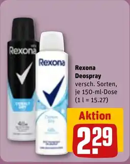 REWE DE Rexona Deospray tilbud