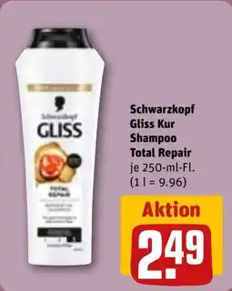 REWE DE Schwarzkopf Gliss Kur Shampoo Total Repair tilbud
