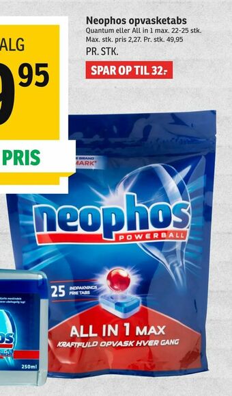 SPAR Neophos opvasketabs tilbud
