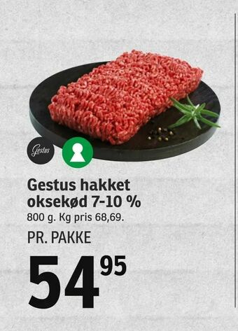 SPAR Gestus hakket oksekød 7-10 % tilbud