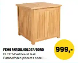 XL-BYG Femø parsolholder/bord tilbud