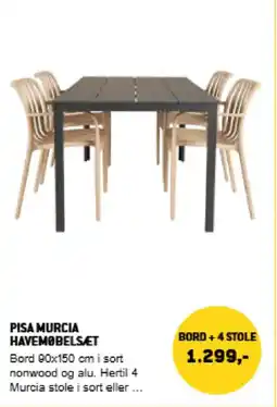 XL-BYG Pisa murcia havemøbelsæt tilbud