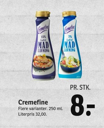SPAR Cremefine tilbud