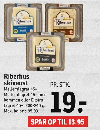 SPAR Riberhus skiveost tilbud