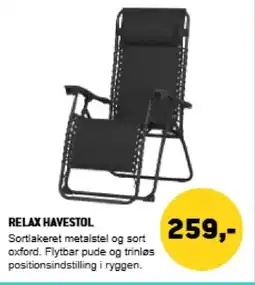 XL-BYG Relax havestol tilbud