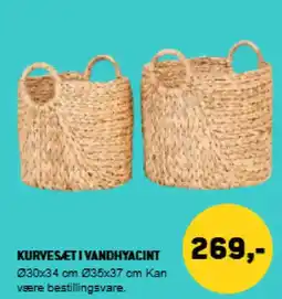 XL-BYG Kurvesæt i vandhyacint tilbud