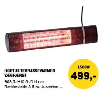 XL-BYG Hortus terrassevarmer væghængt tilbud