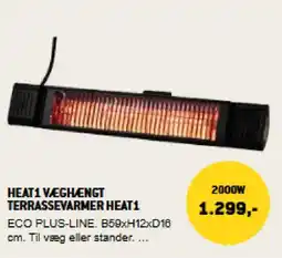 XL-BYG Heat1 væghængt terrassevarmer heat1 tilbud