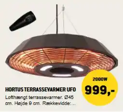 XL-BYG Hortus terrassevarmer UFO tilbud