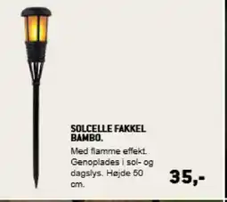 XL-BYG Solcelle fakkel bambo tilbud