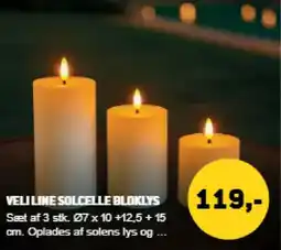 XL-BYG Veli line solcelle bloklys tilbud