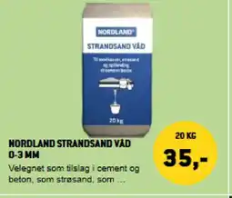 XL-BYG Nordland strandsand vad 0-3 mm tilbud