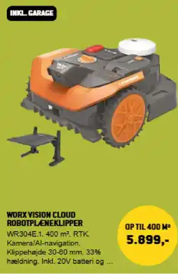 XL-BYG Worx vision cloud robotplæneklipper tilbud