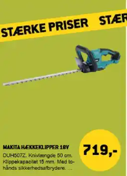 XL-BYG Makita hækkeklipper 18v tilbud