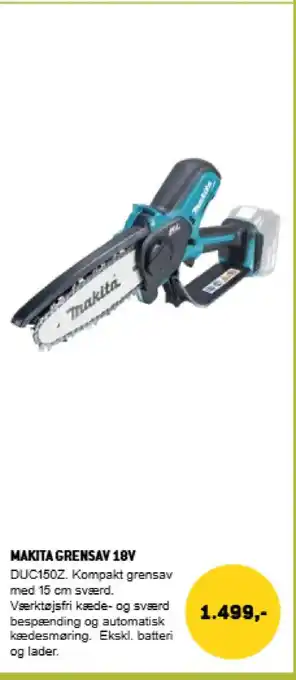 XL-BYG Makita grensav 18v tilbud