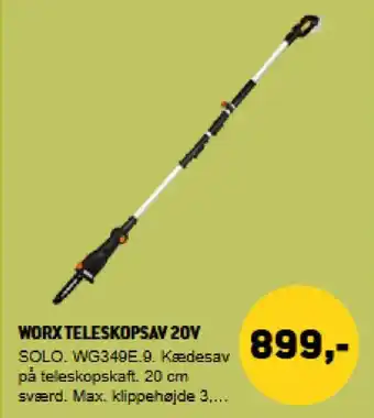 XL-BYG Worx teleskopsav 20v tilbud