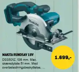XL-BYG Makita rundsav 18v tilbud