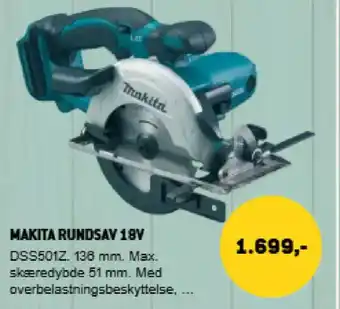 XL-BYG Makita rundsav 18v tilbud