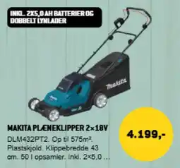 XL-BYG Makita pleneklipper 2x18v tilbud