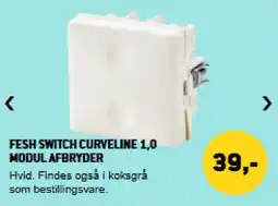 XL-BYG Fesh Switch curveline 1,0 modul afbryder tilbud