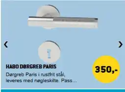 XL-BYG Habo dørgreb paris tilbud