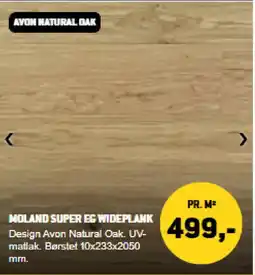 XL-BYG Moland super eg wideplank tilbud