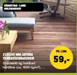 XL-BYG 21x145 mm Jatoba terrassebrædder tilbud