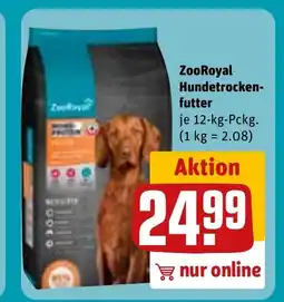 REWE DE ZooRoyal Hundetrocken- futter tilbud