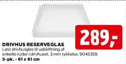 jem & fix Drivhus reservglas tilbud