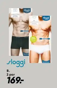Bilka Sloggi 2 par (herre) tilbud