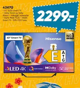Bilka Hisense 43 QLED 4K Smart TV tilbud