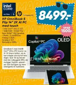 Bilka HP OmniBook X5 Flip 14 2K AI PC (med touch) tilbud