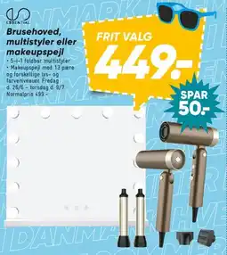 Bilka Brusehoved / multistyler / makeupspejl tilbud
