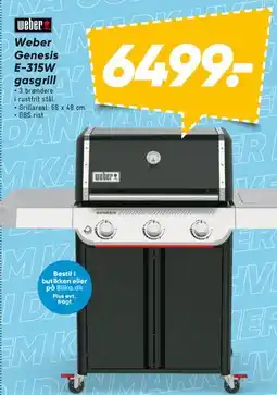 Bilka Weber Genesis E-315SII gasgrill tilbud