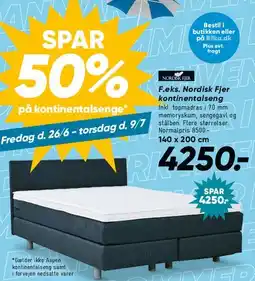 Bilka Kontinentalseng (f.eks. Nordisk Fjer) tilbud