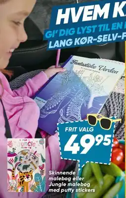 Bilka Skinnende malebog / Jungle malebog tilbud