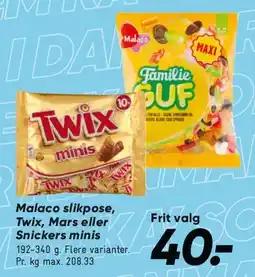 Bilka Malaco slikpose / minis tilbud