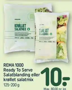 REMA 1000 Ready To Serve Salatblanding / Krøllet salatmix tilbud