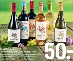REMA 1000 Santa Carolina (chilensk rød-, hvid- eller rosévin) Reserva tilbud