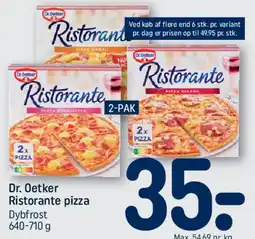 REMA 1000 Dr. Oetker Ristorante pizza 2-pak tilbud