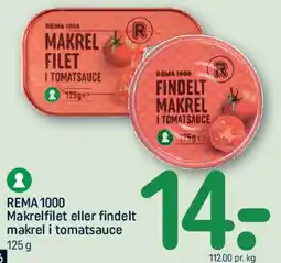 REMA 1000 REMA1000 Makrelfilet / findelt makrel tilbud