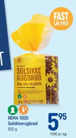 REMA 1000 Solsikke rugbrød tilbud