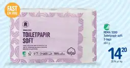 REMA 1000 Toiletpapir Soft tilbud