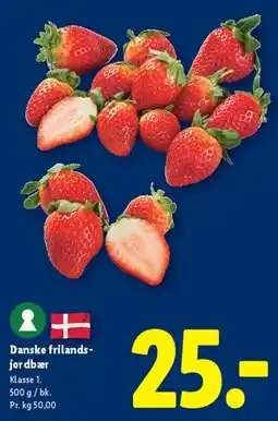 Lidl Danske frilands-jordbær tilbud