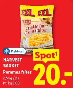 Lidl Harvest Basket Pommes frites (2,5 kg) tilbud