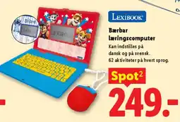 Lidl Lexibook bærbar læringscomputer tilbud