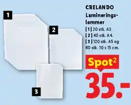 Lidl CRELANDO Lamineringlommer tilbud